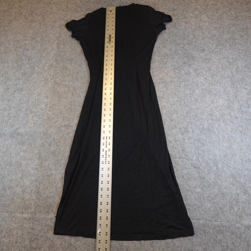 Anthropologie Black Twist-Waist Midi Dress - Picture 8 of 11